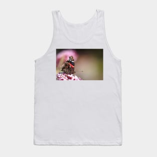 Red Admiral Butterfly Tank Top